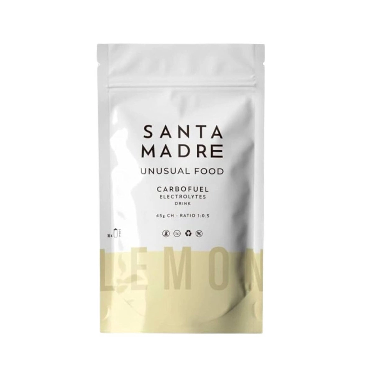 Karton Getränk Santa Madre CarboFuel 45CHO Zitrone 832 g (16 Portionen)