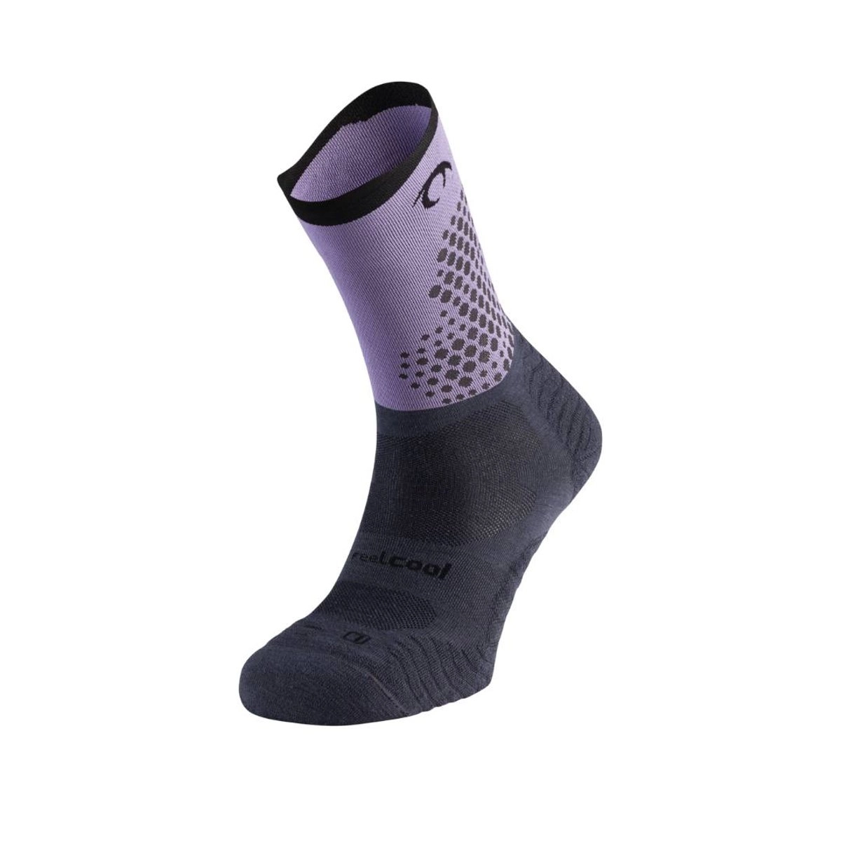 Lurbel Rise Flux Five Socken Violett Schwarz, Größe S