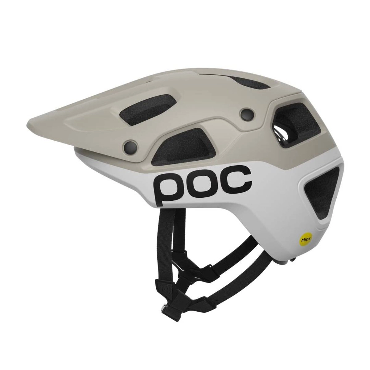 POC Cularis Pure MTB Helm Grau Weiß, Größe S: 51-54