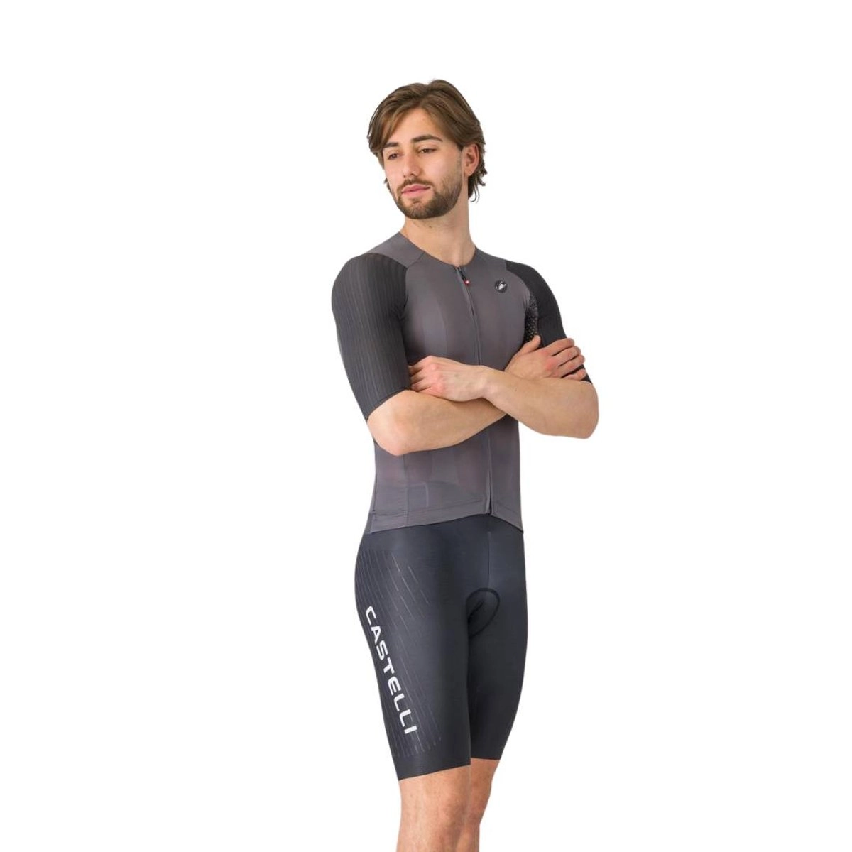 Trägerhose Castelli Free Aero Race S Kit Schwarz Weiß, Größe XL