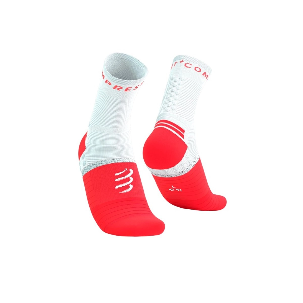 Compressport Pro Marathon Socks V2.0 Socken Rot Weiß, Größe Größe 1
