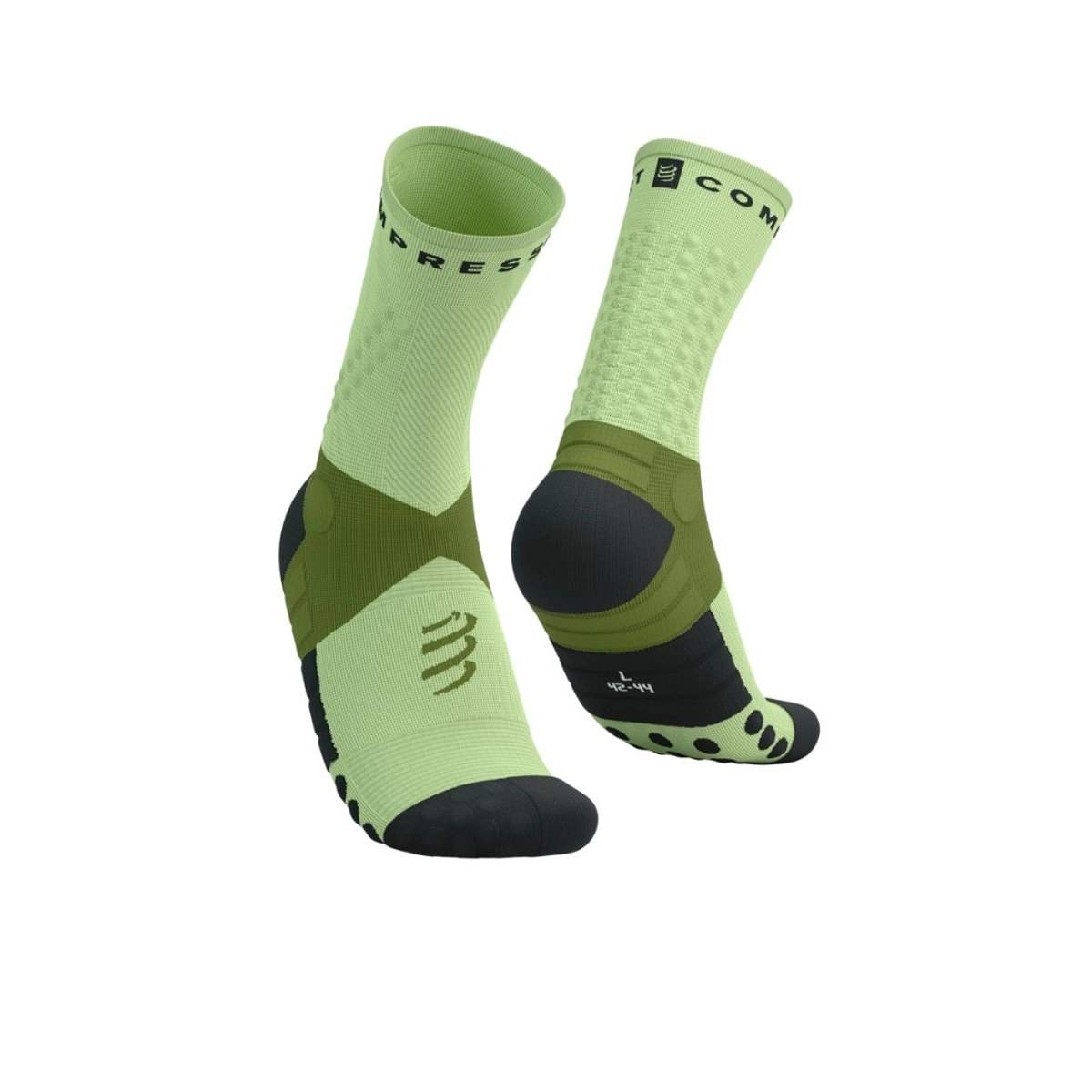 Compressport Ultra Trail Socks V2.0 Grün Schwarz, Größe Größe 1