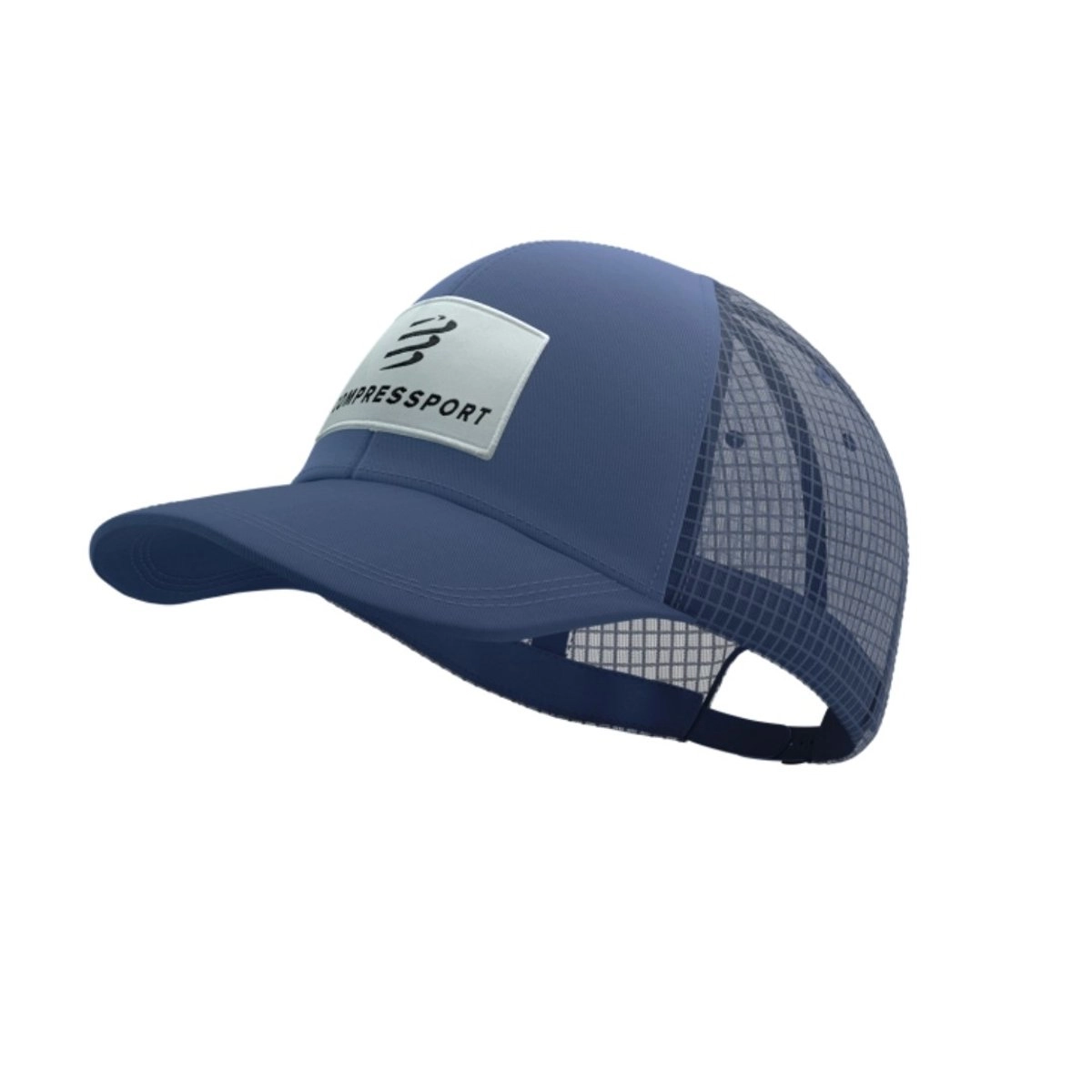 Mütze Compressport Trucker 6P Cap Blau Weiß