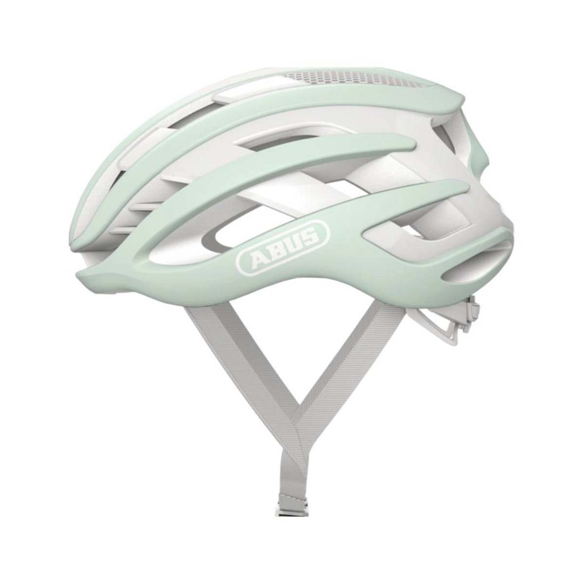 ABUS AirBreaker Helm Grün Weiß, Größe M (52-58 cm) - EUR