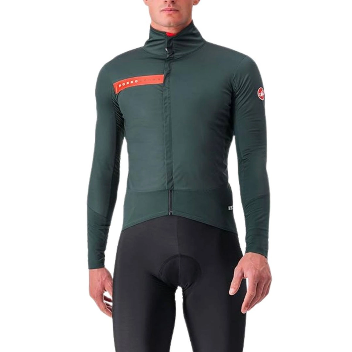 Castelli Beta RoS Jacke Grün Rot, Größe M