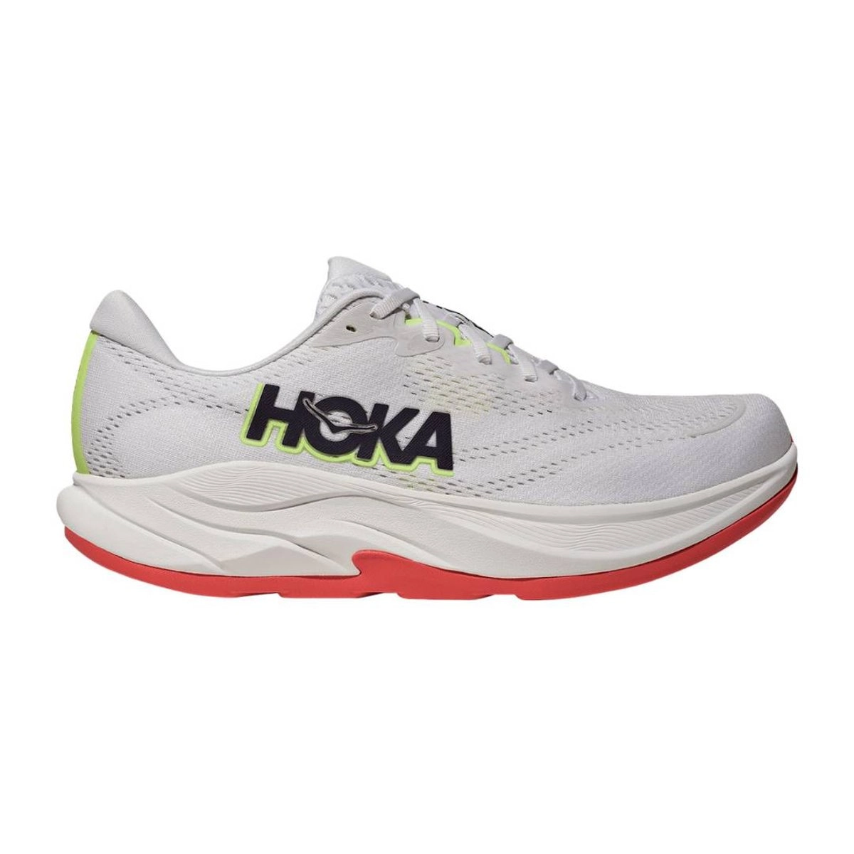 Hoka Rincon 4 Laufschuhe Grau Rot SS26, Größe EU 44