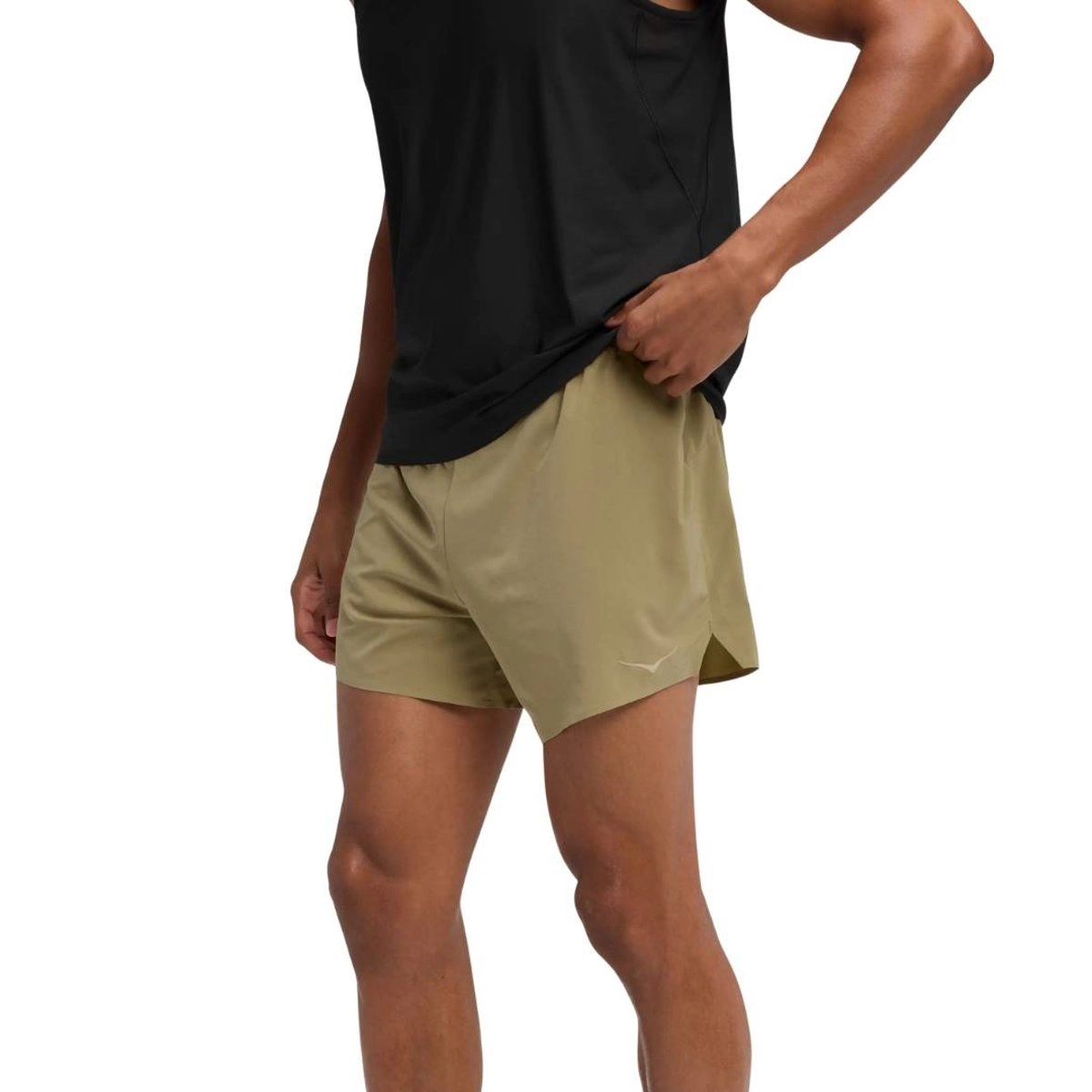 Kurze Hoka Glide 5" Hose Grün, Größe M