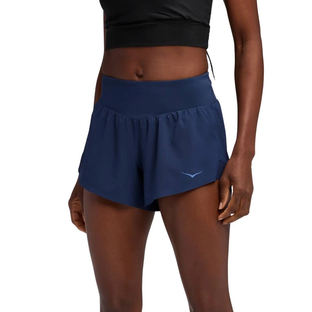 Hoka Glide 4" Shorts Blau Damen, Größe L