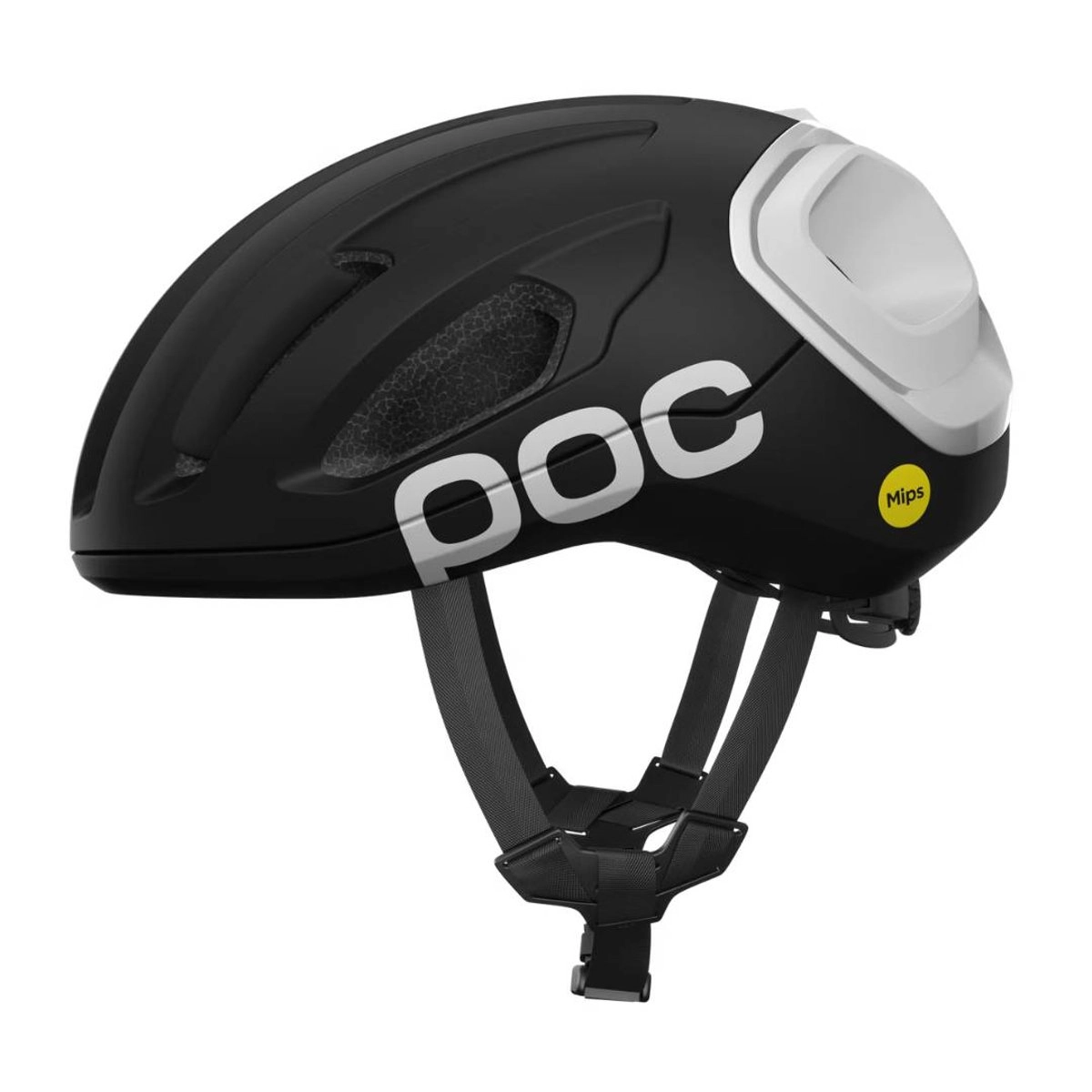 POC Amidal MIPS Helm Schwarz Weiß Matt, Größe L (56-61 cm)