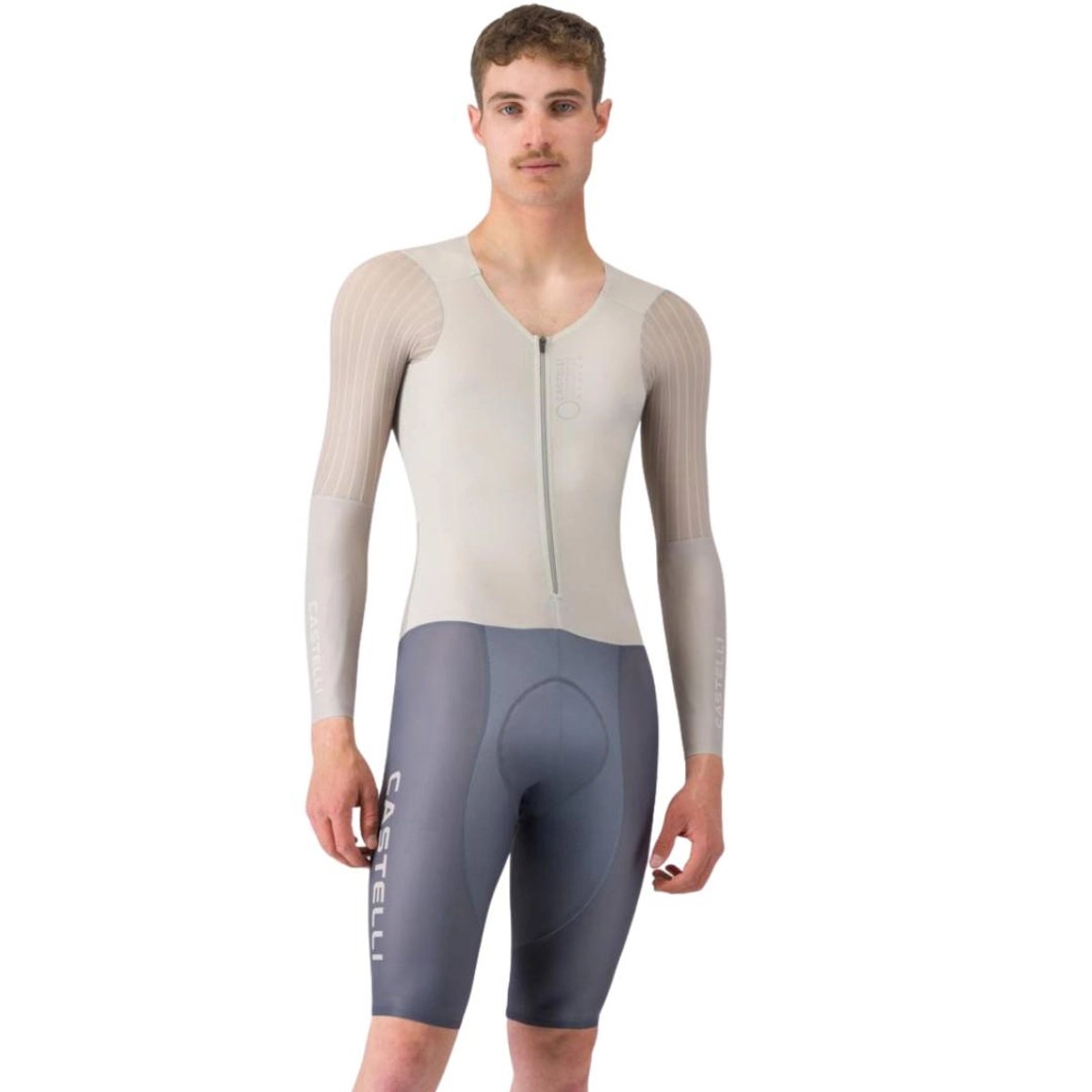 Castelli Body Paint V TT Aero-Race-Einteiler Grau, Größe XS.