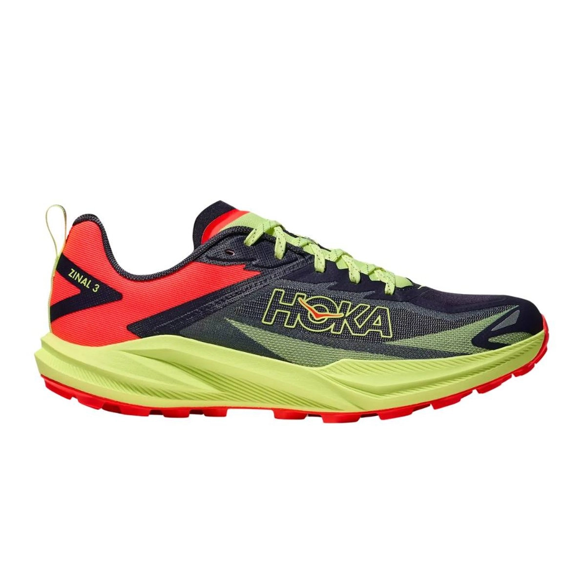 Hoka Zinal 3 Schuhe Schwarz Grün SS26, Größe EU 42