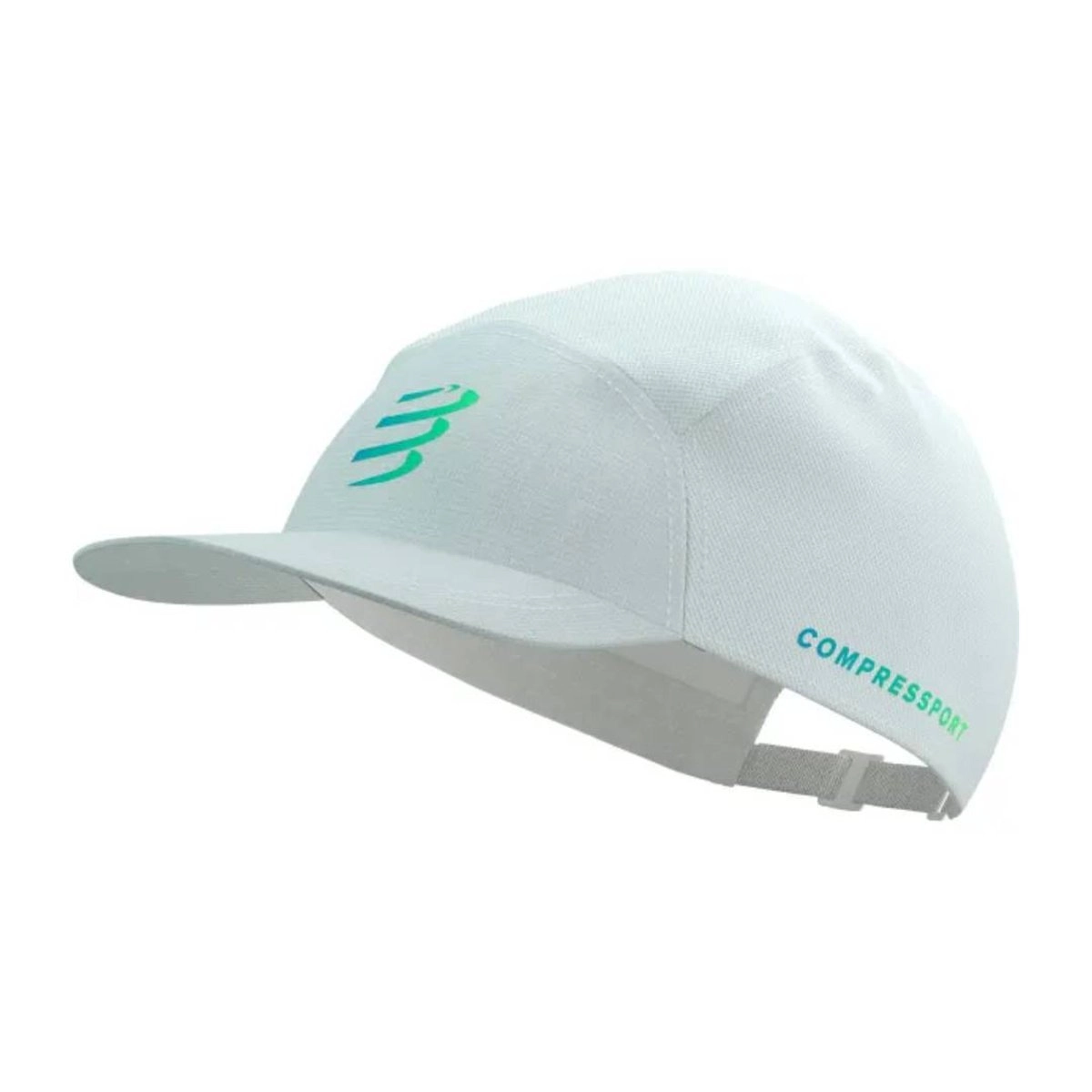 Compressport 5-Panel-Kappe Weiß Blau