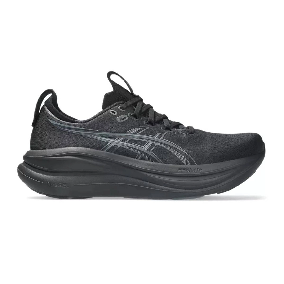 Asics Gel-Nimbus 28 Laufschuhe Schwarz Grau AW26, Größe 44,5 - EUR
