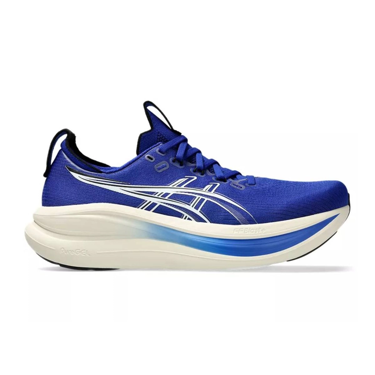 Asics Gel-Nimbus 28 Laufschuhe Blau Weiß AW26, Größe 48 - EUR