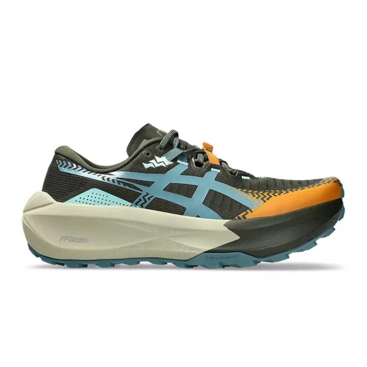 Asics Trabuco Max 5 Laufschuhe Braun Blau AW26, Größe 46,5 - EUR