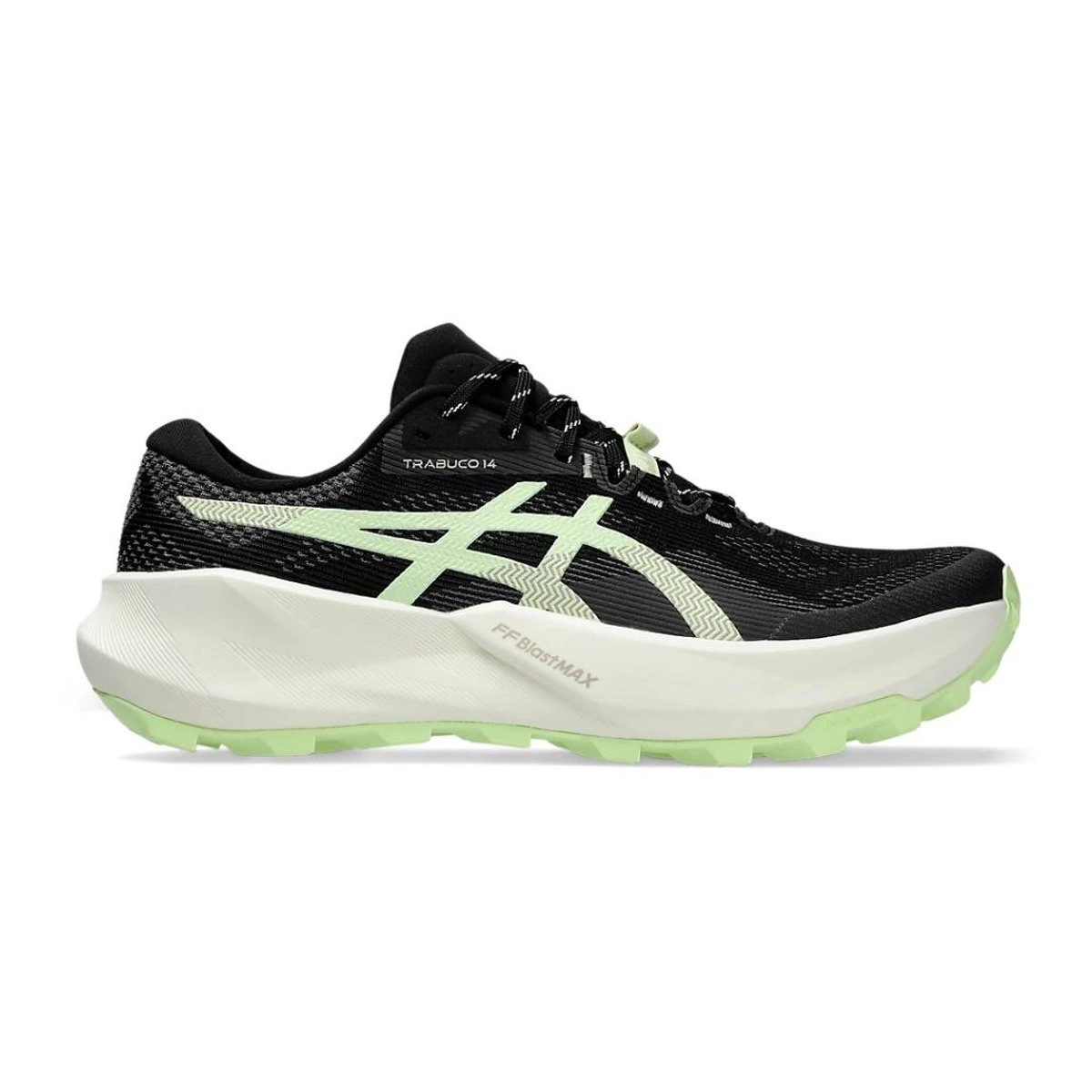 Asics Trabuco 14 Trailrunning-Schuhe Schwarz/Grün AW26, Größe 44,5 - EUR