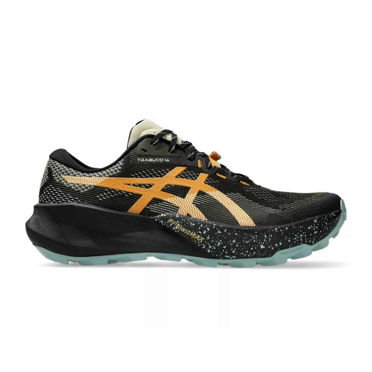 Asics Trabuco 14 Laufschuhe Schwarz Orange AW26, Größe 46 - EUR