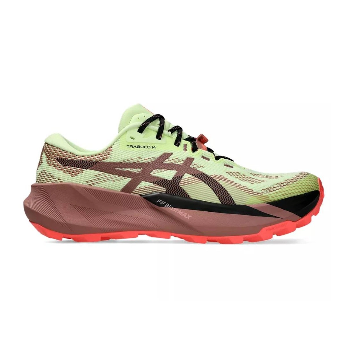 Asics Trabuco 14 Laufschuhe Gelb Rot AW26, Größe 42 - EUR