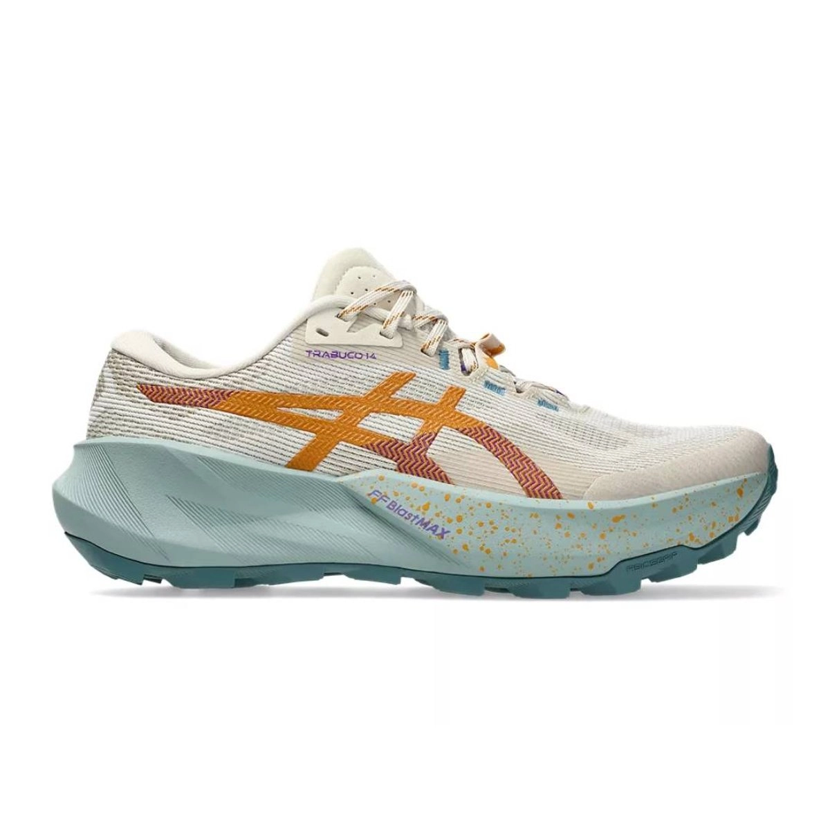 Asics Trabuco 14 Laufschuhe Weiß Blau AW26 Damen, Größe 40,5 - EUR