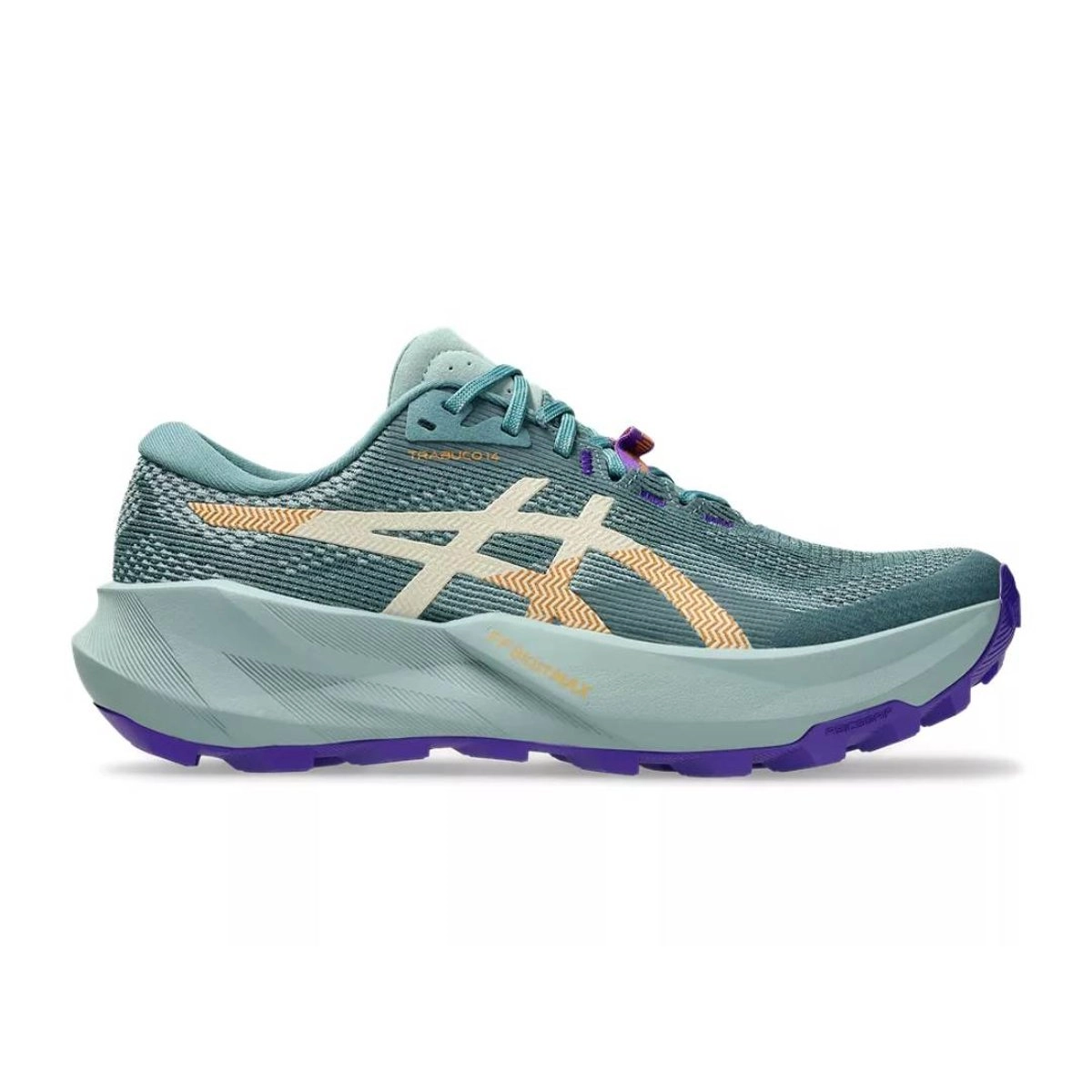 Asics Trabuco 14 Trailrunning-Schuhe Grün/Lila AW26 Damen, Größe 40 - EUR