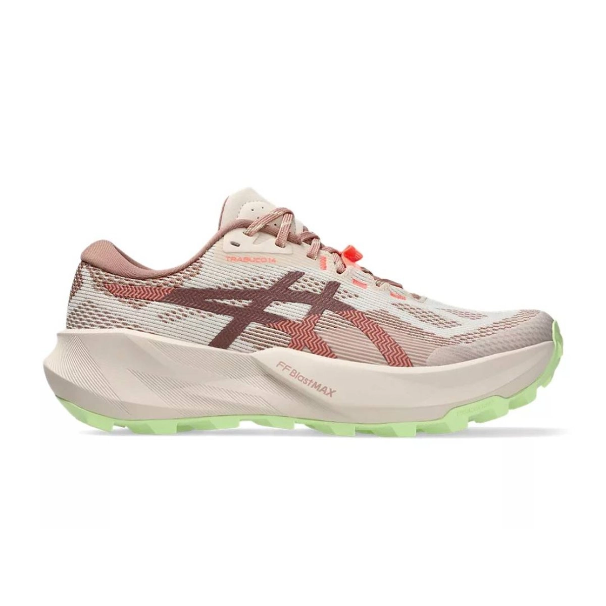 Asics Trabuco 14 Damen Trailrunning-Schuhe Braun/Grün AW26, Größe 37,5 - EUR