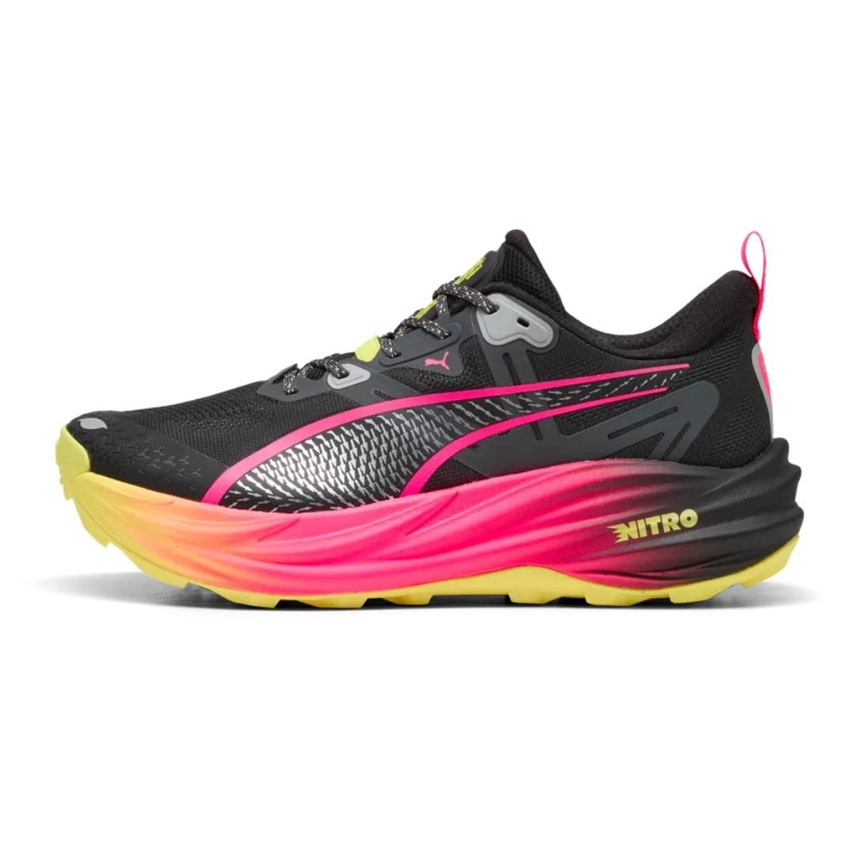 Puma Voyage NITRO 4 Schwarz Rosa SS26 Schuhe, Größe 42 - EUR