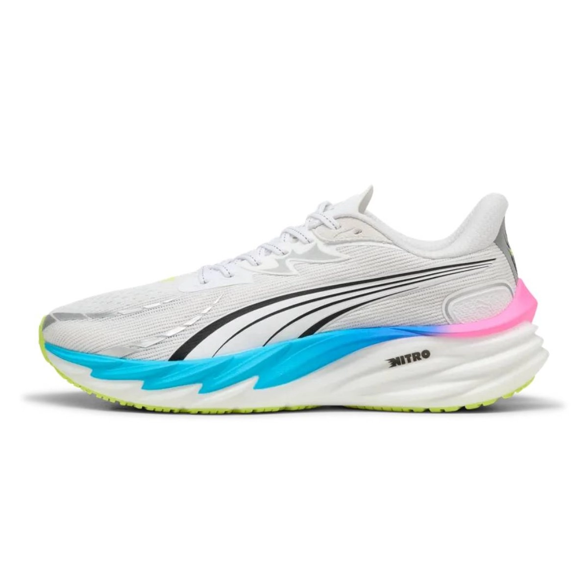 Puma Velocity NITRO 4 Weiß Blau SS26, Größe 42 - EUR