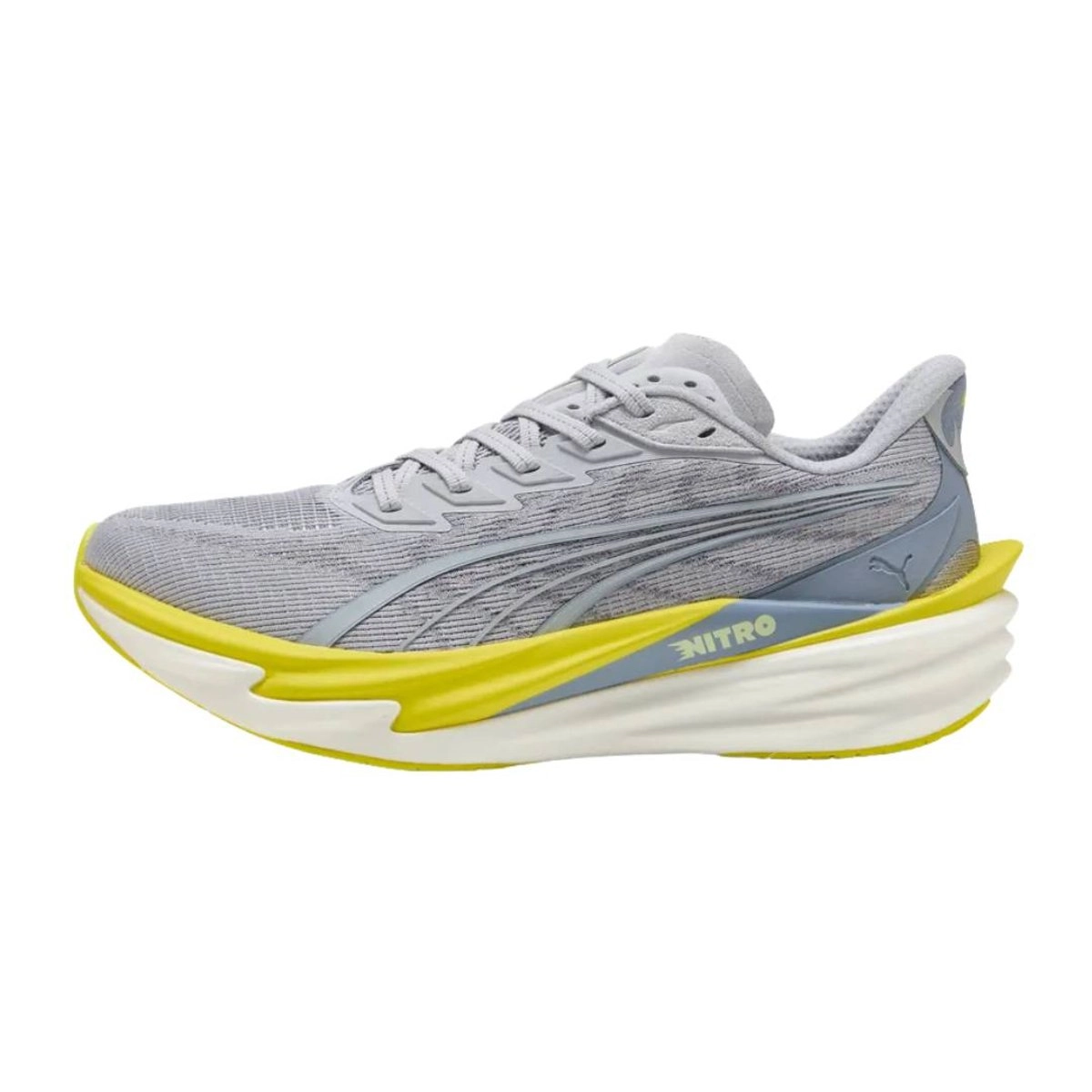 Puma Deviate NITRO 4 Schuhe Grau Gelb SS26, Größe 39 - EUR