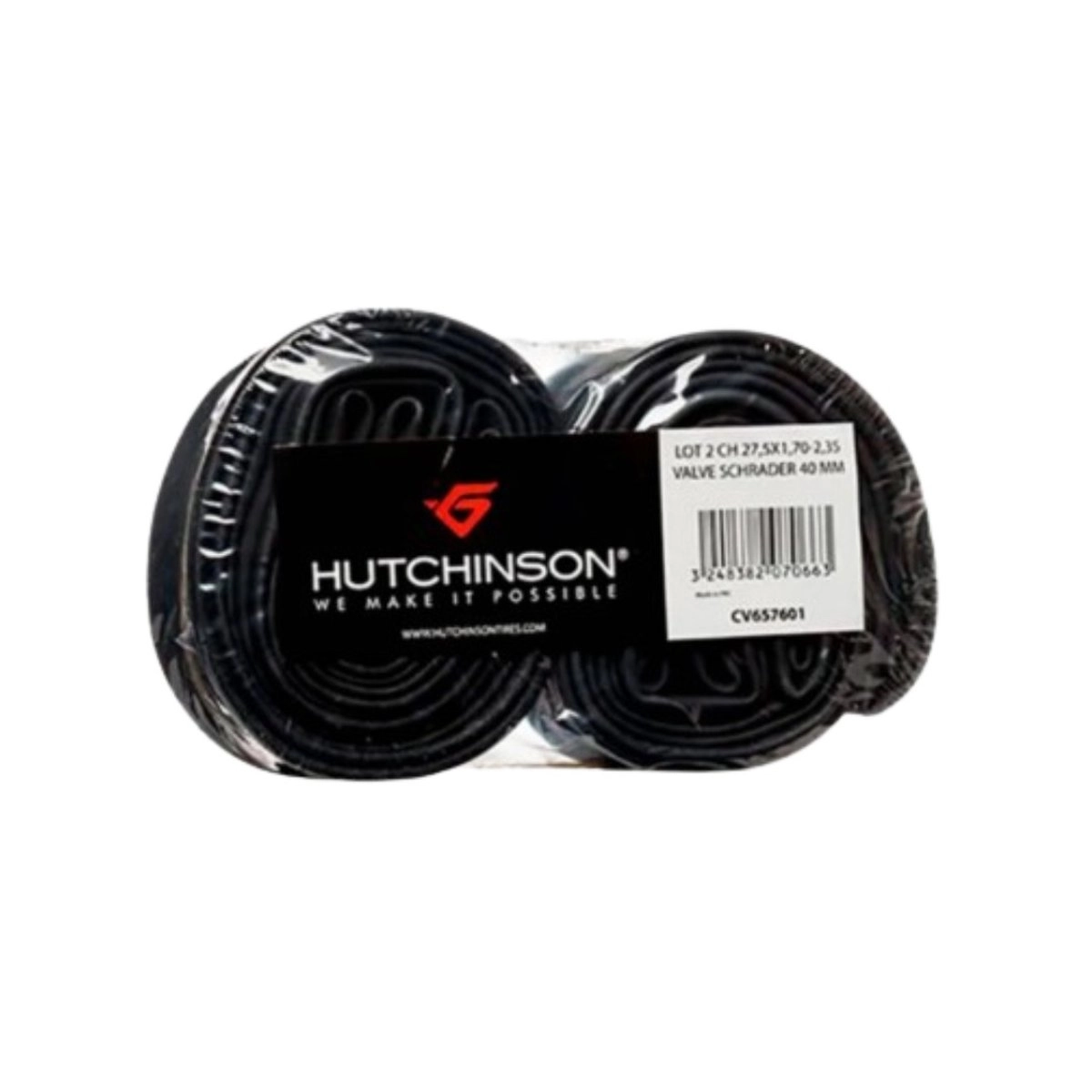Pack 2 Hutchinson-Schläuche 700x28-35 Schrader-Ventil 40 mm