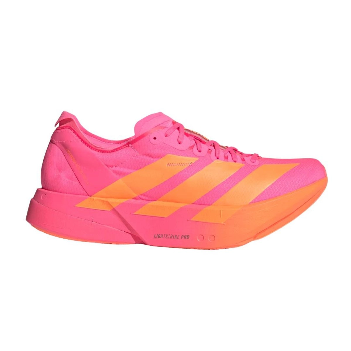 Adidas Adizero Adios Pro 4 Laufschuhe Rosa Orange AW26, Größe UK 9.5