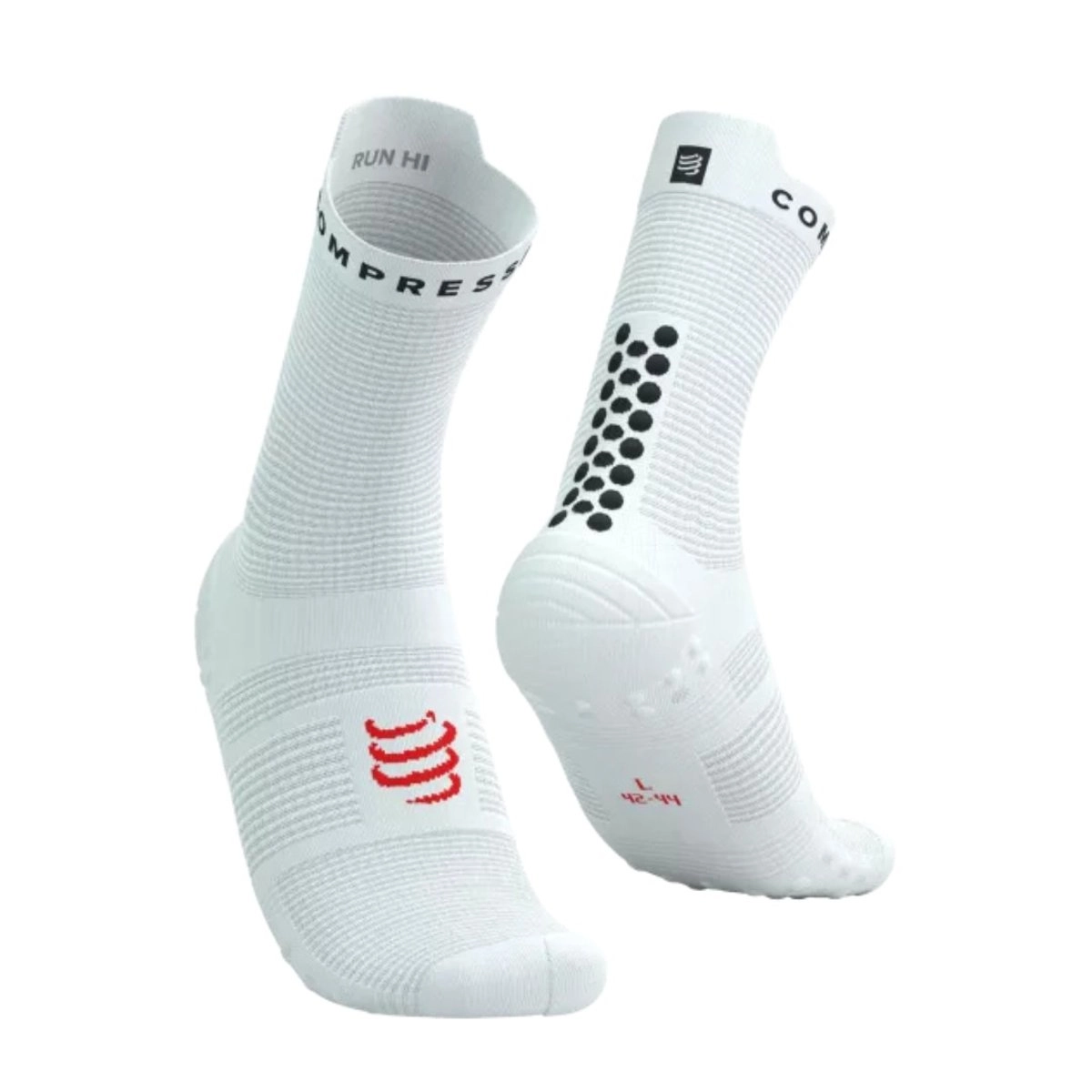 Compressport Pro Racing V4.0 Run High Weiß Schwarz, Größe Größe 1