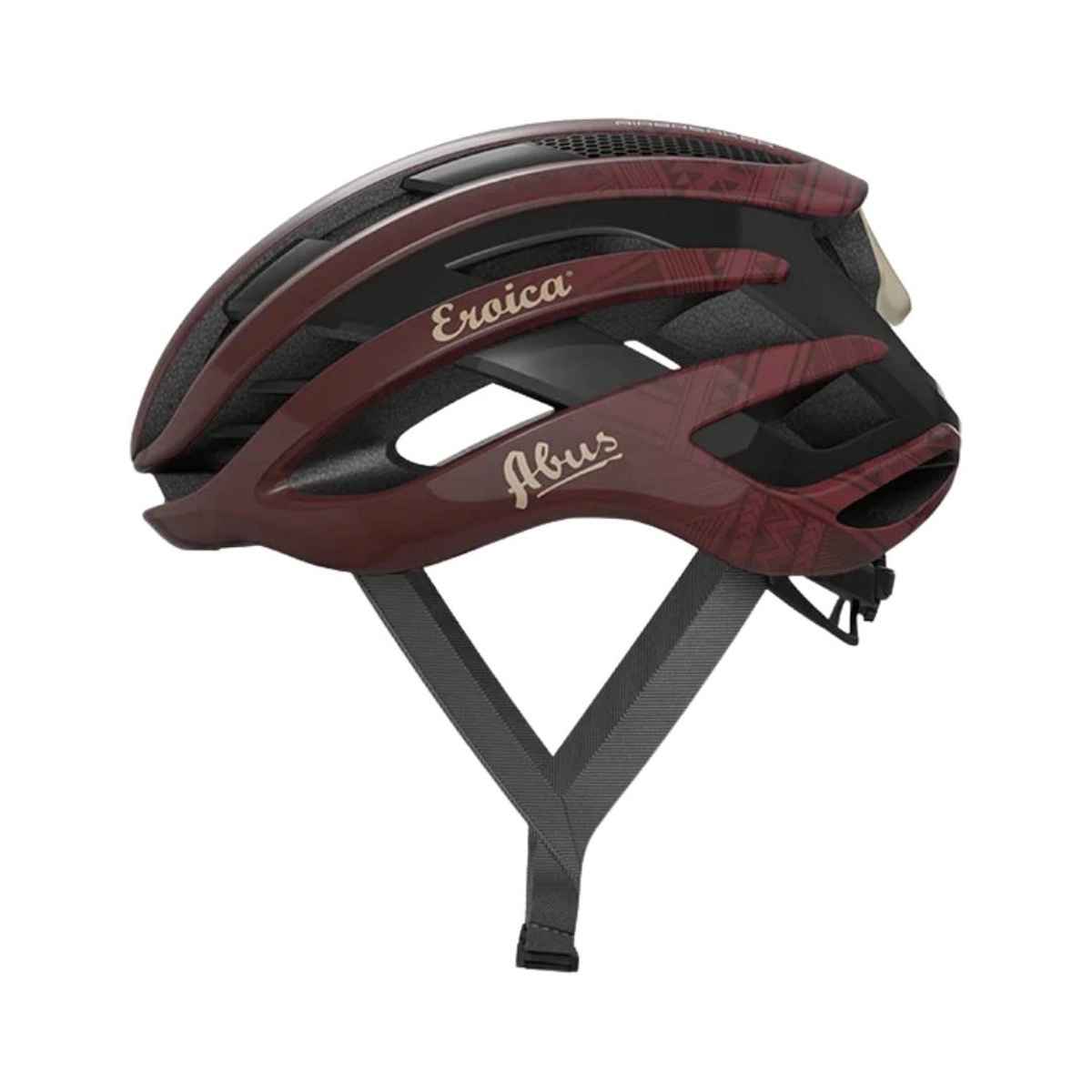 Abus AirBreaker x Eroica Helm Rot Schwarz, Größe S (51-55 cm) - EUR