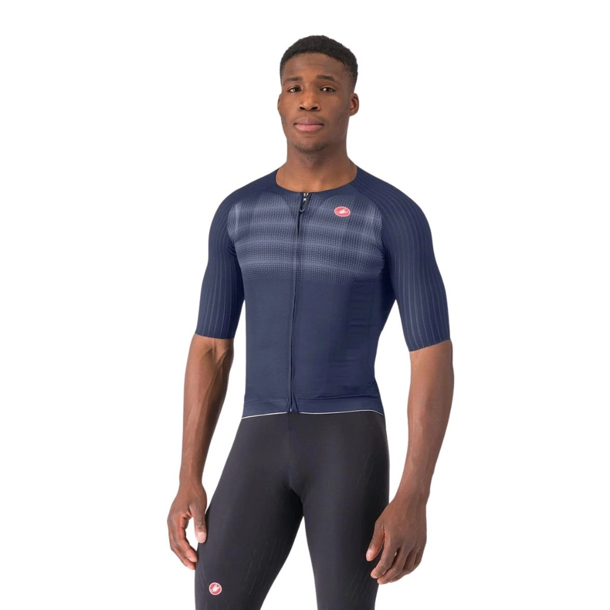 Maillot Castelli Aero Race 8S Kurzarm Blau, Größe XS