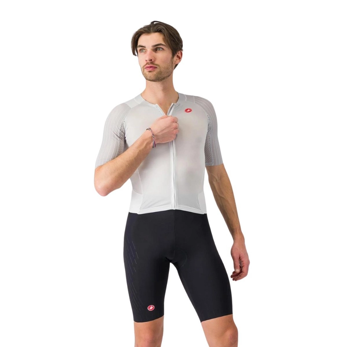 Castelli Free Sanremo 3 M/C Weiß Schwarz Triathlonanzug, Größe S