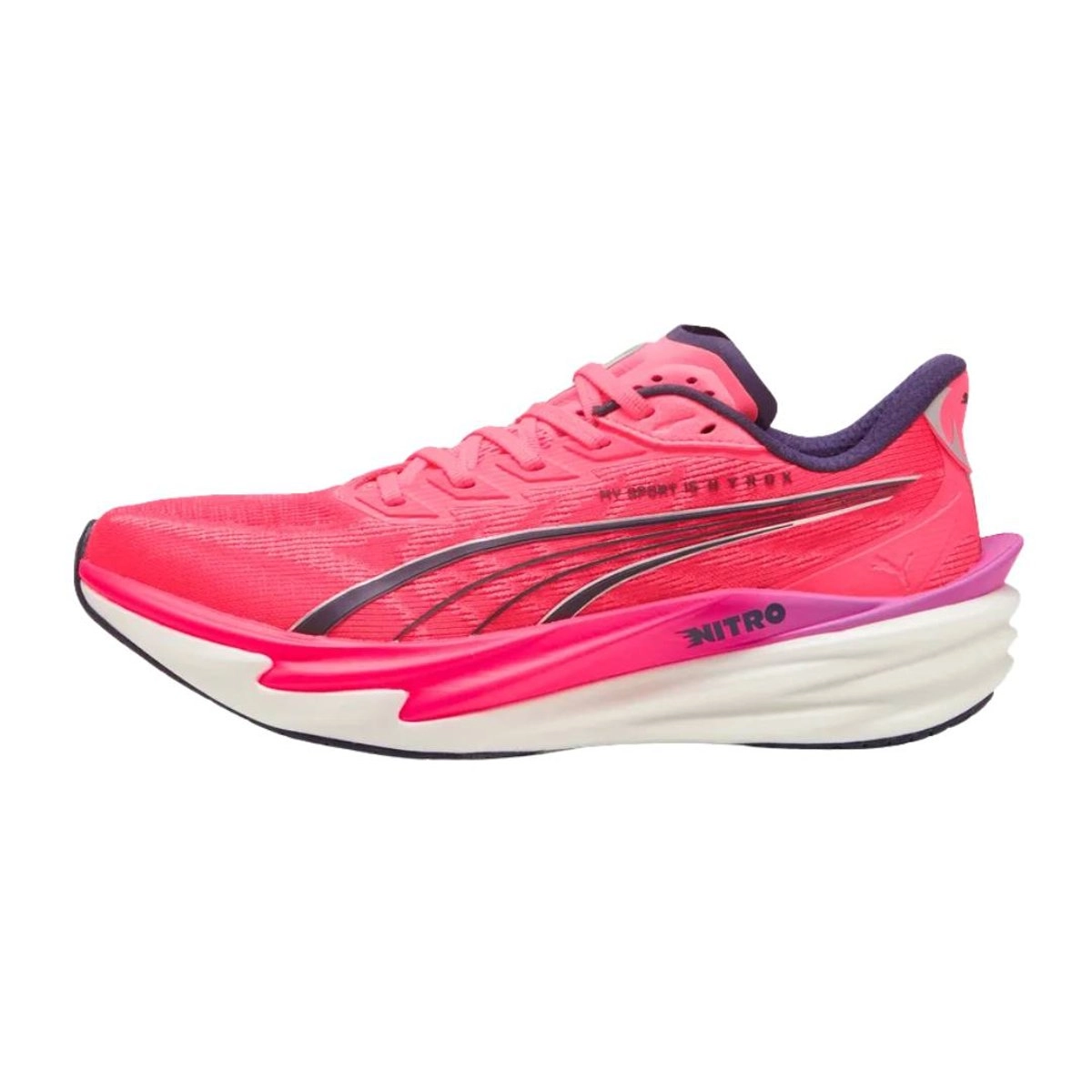 Schuhe Puma Deviate NITRO 4 HYROX Rosa Lila SS26, Größe 44,5 - EUR