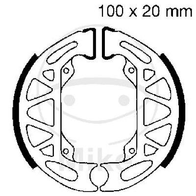 Bremsbacken hinten Piaggio Vespa Free 1 50 Bj. 1993-1995