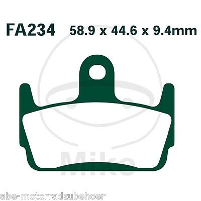 EBC Bremsbeläge hinten Honda X8R SZX 50 S Super Sport Bj. 1998-2002