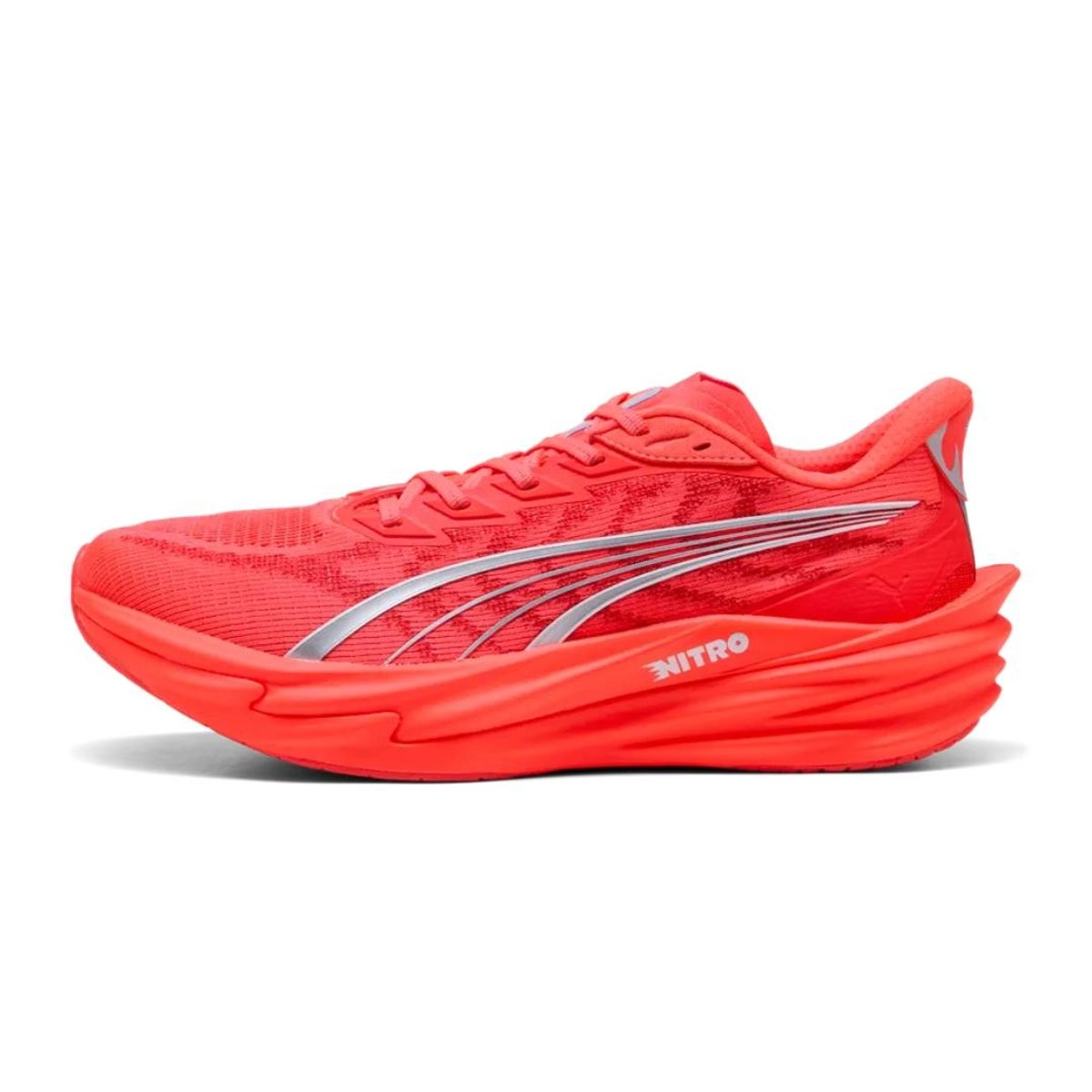 Puma Deviate NITRO 4 Laufschuhe Rot AW26, Größe 47 - EUR