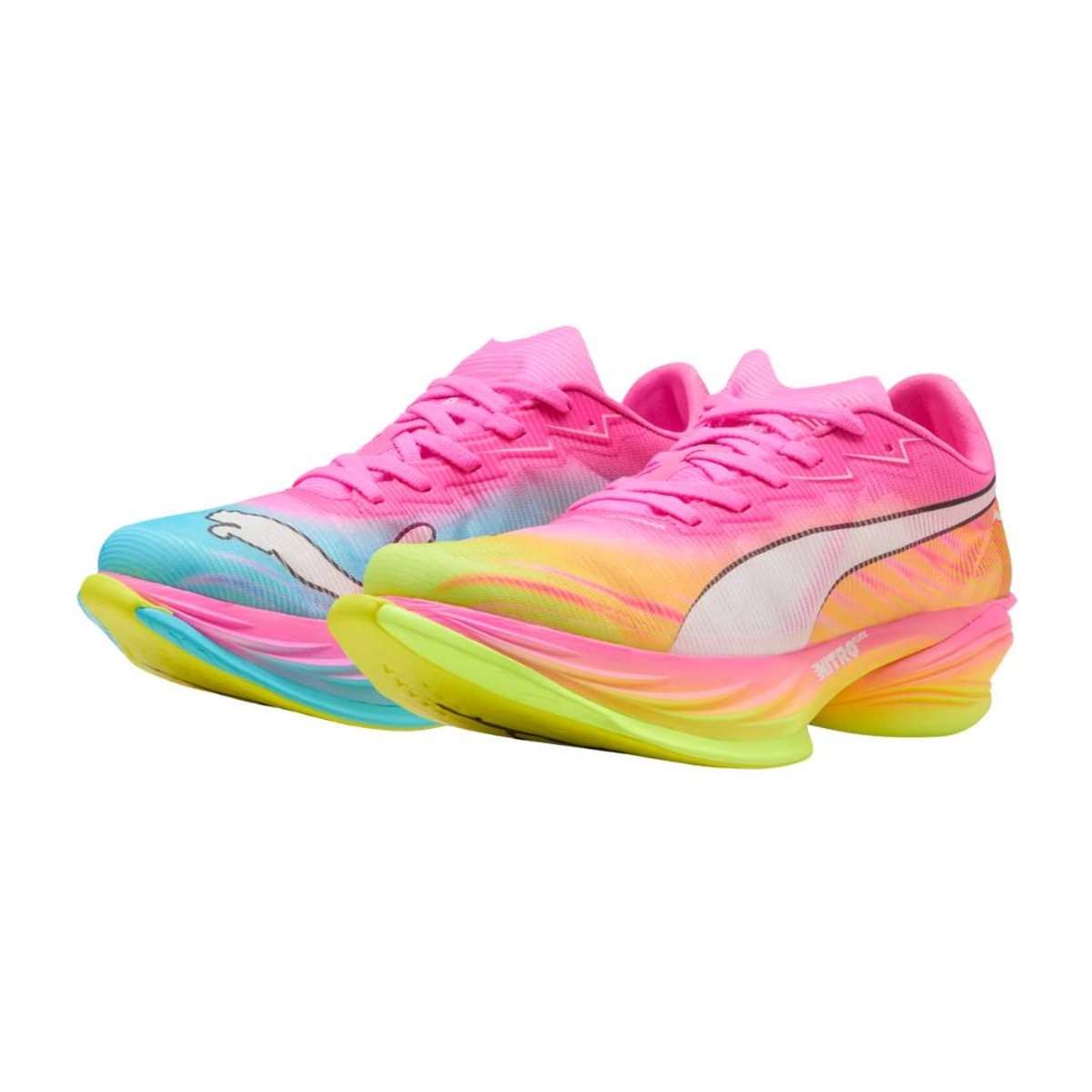 Schuhe Puma FAST-R NITRO Elite 3 Showtime Rosa Blau SS26, Größe 42,5 - EUR