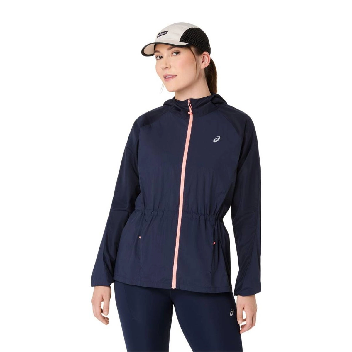 Asics Road Packable Damenjacke Blau, Größe S