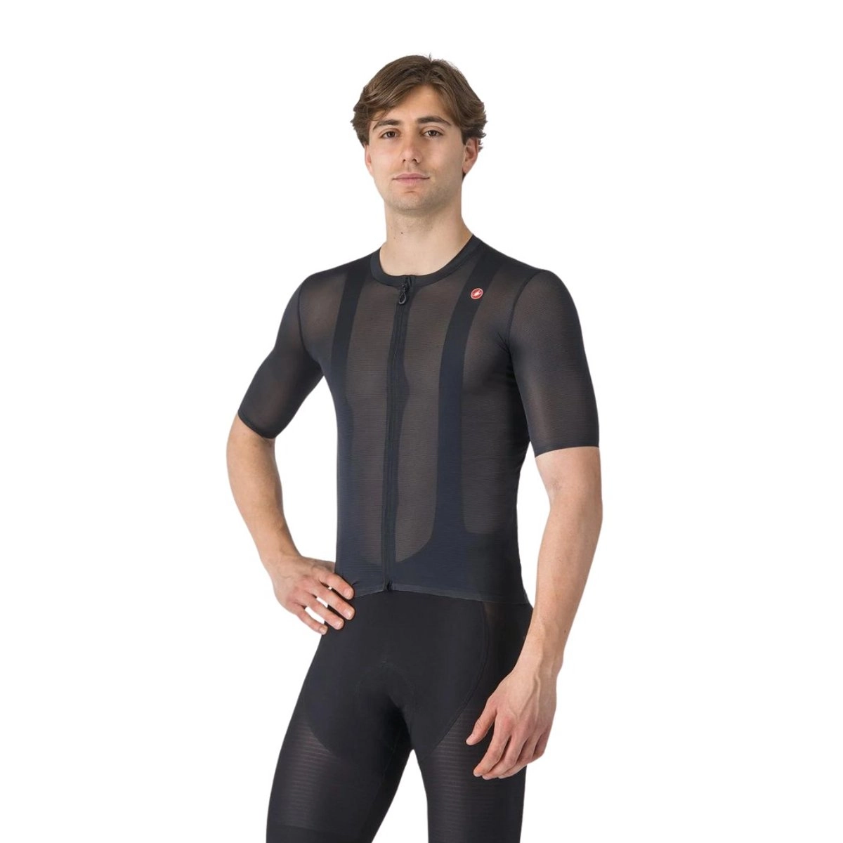 Castelli Superleggera A/C Kurzarmtrikot Hellschwarz, Größe M
