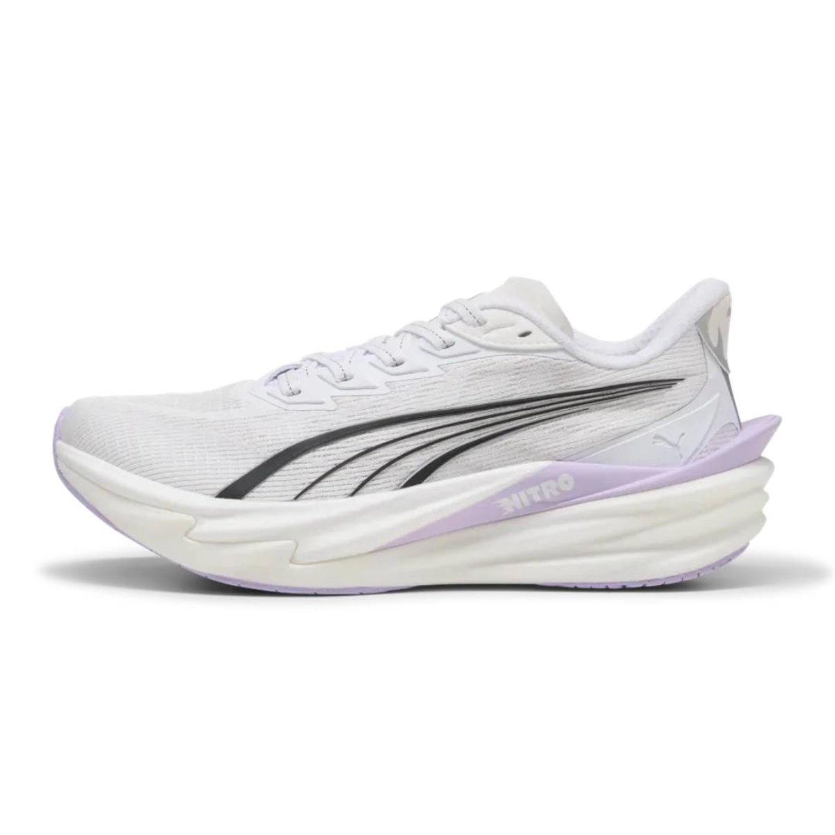 Puma Deviate NITRO 4 Laufschuhe Weiß Lila AW26 Damen, Größe 40 - EUR