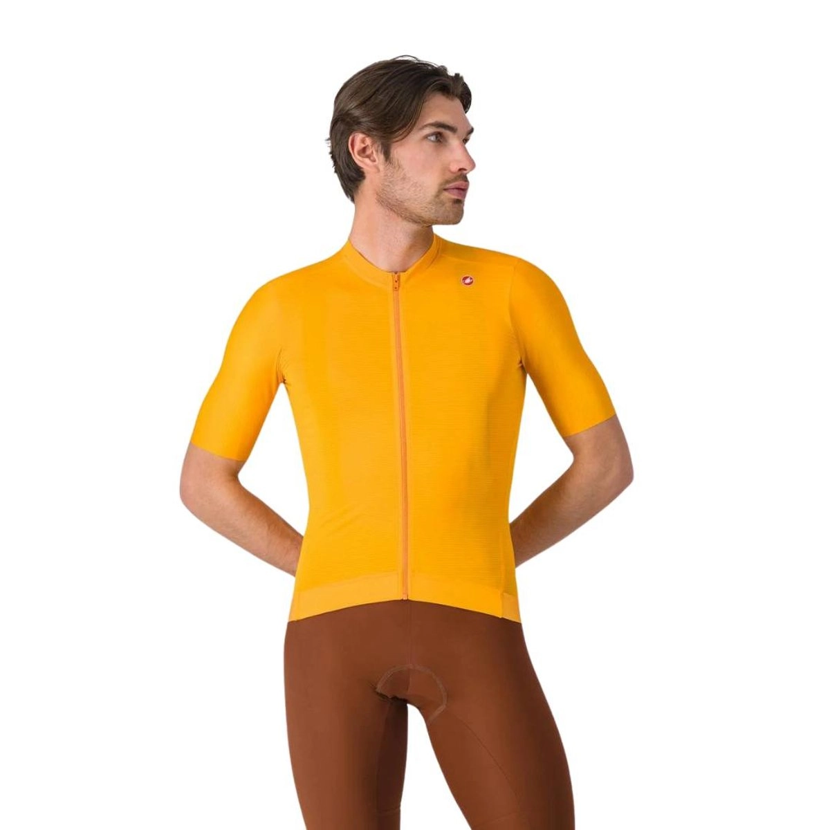 Castelli Espresso Kurzarm-Trikot Orange, Größe L