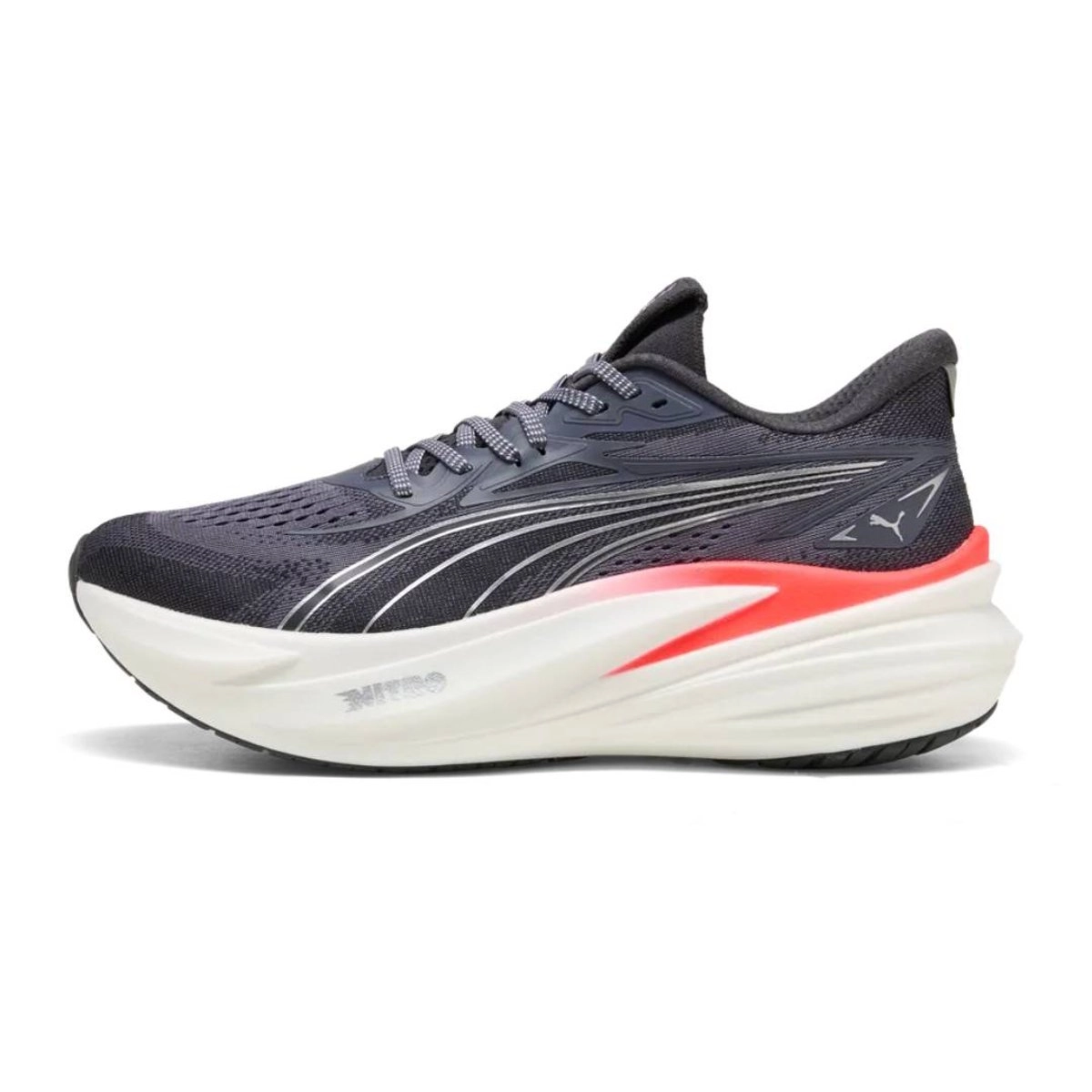 Puma MagMax NITRO 2 Laufschuhe Schwarz Rot AW26, Größe 44 - EUR