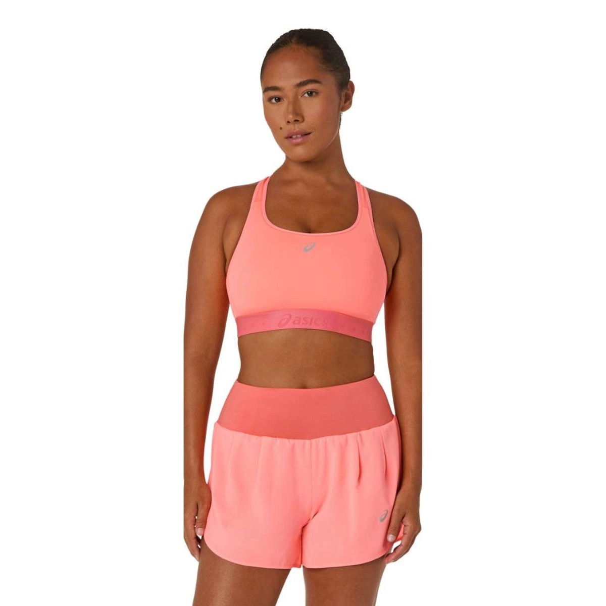 Asics Road Compression Sport-BH Rosa, Größe M