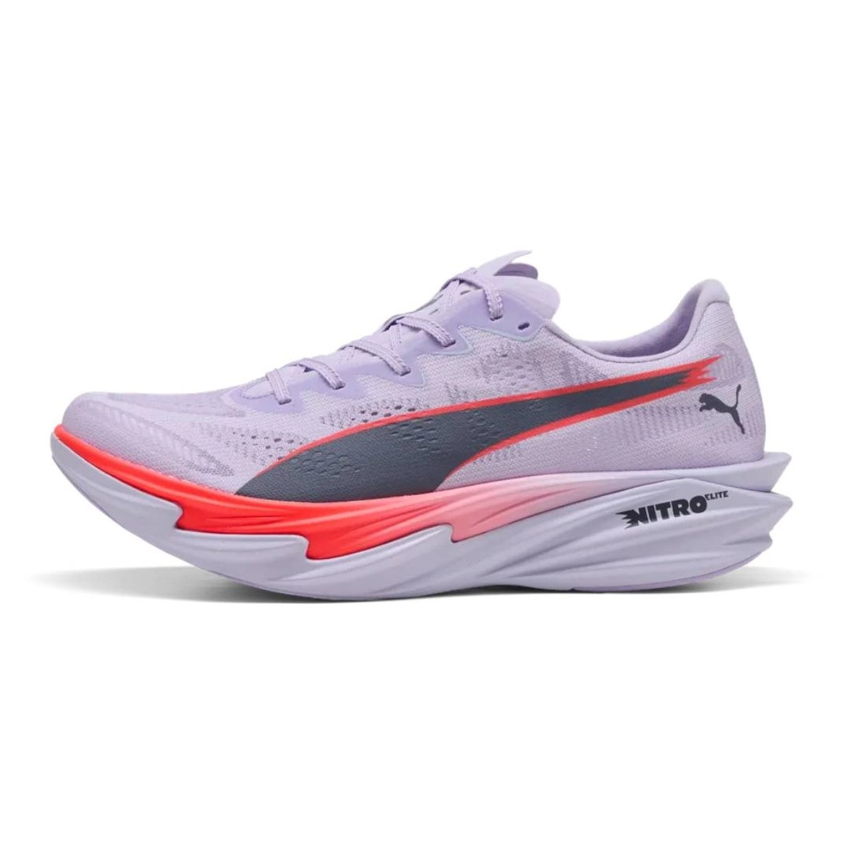 Puma Deviate NITRO Elite 4 Laufschuhe Lila Rot AW26, Größe 40 - EUR