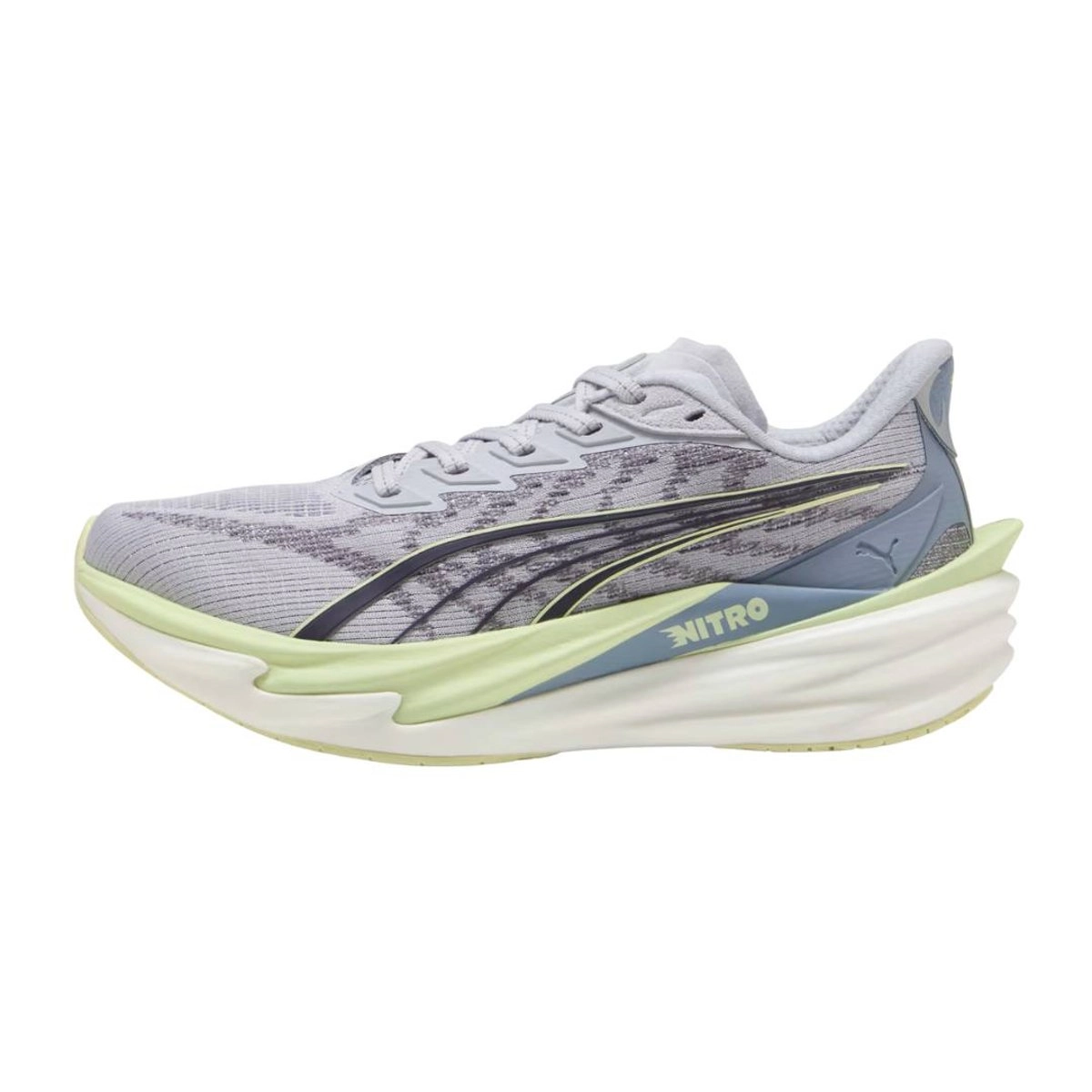 Puma Deviate NITRO 4 Grau Gelb SS26 Damen Schuhe, Größe 41 - EUR