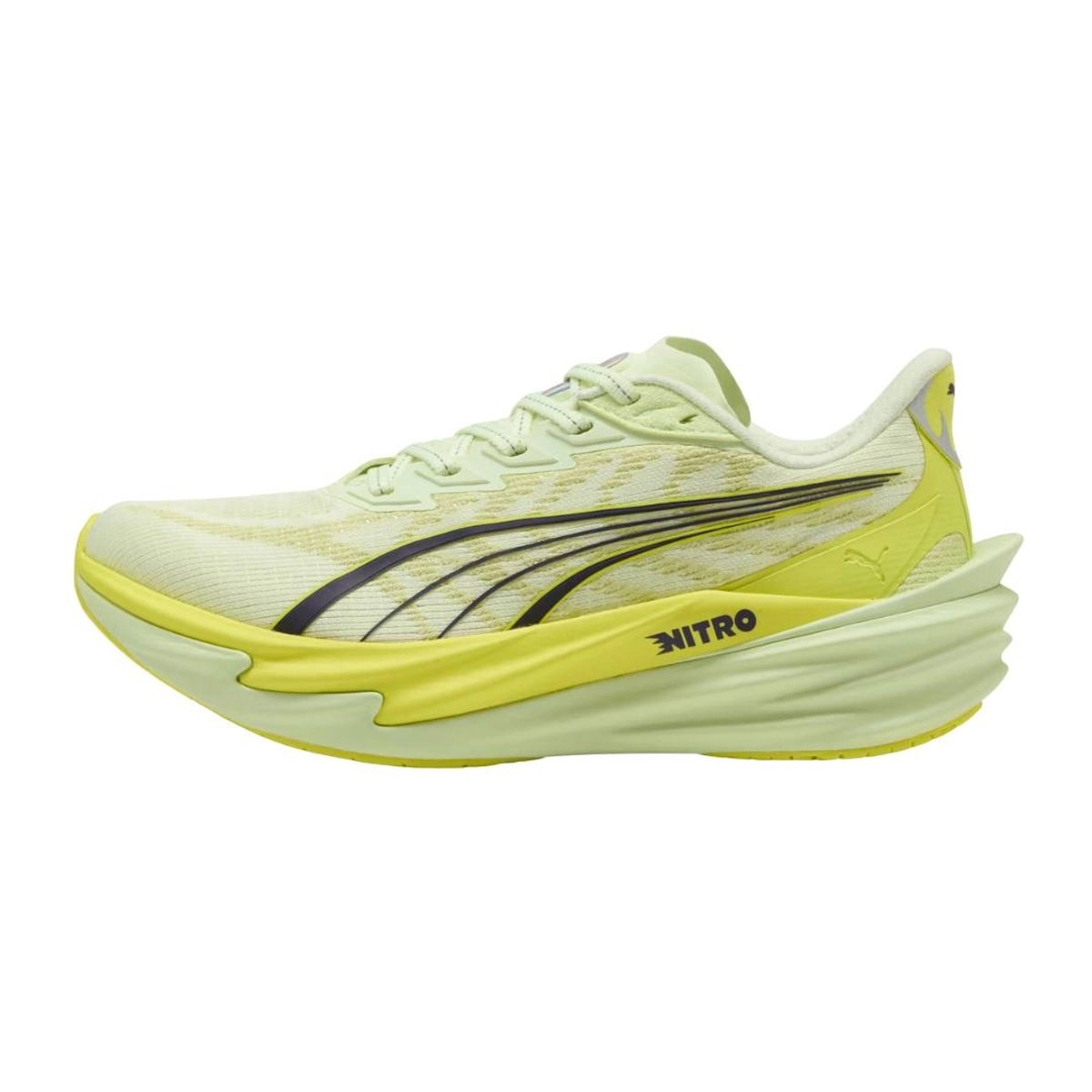 Schuhe Puma Deviate NITRO 4 Gelb Schwarz SS26 Damen, Größe 39 - EUR
