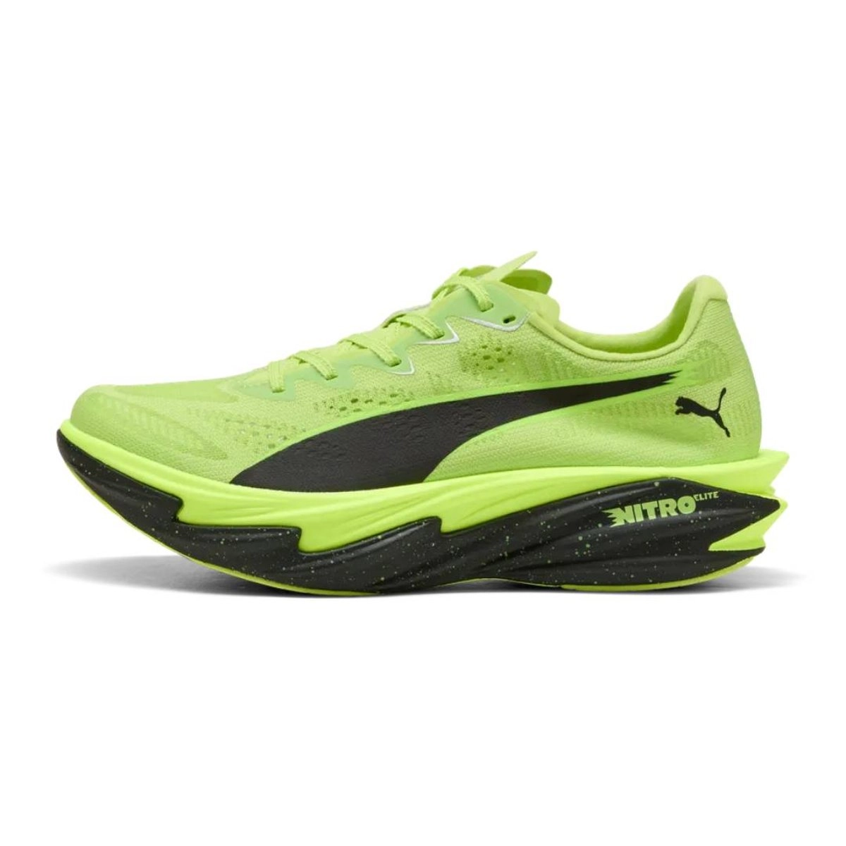 Puma Deviate NITRO Elite 4 Laufschuhe Grün Schwarz AW26 Damen, Größe 38 - EUR