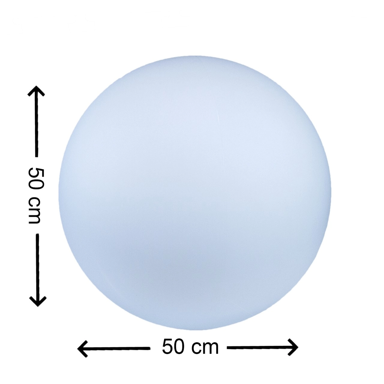 7even LED Design Dome 50/ LED Leucht Kugel/ In und Outdoor mit Akku und Fernb...
